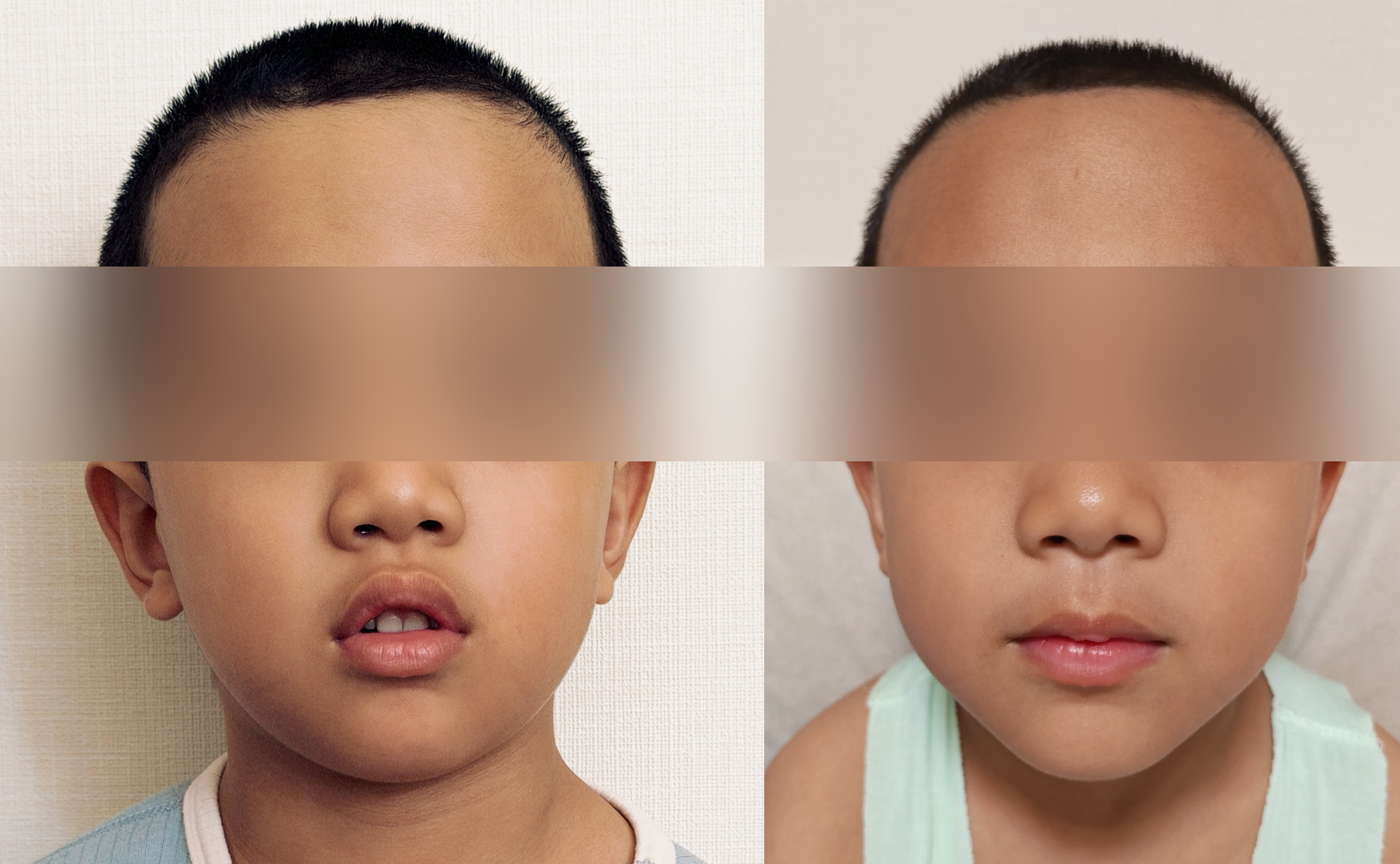 5岁孩子训练前后对比