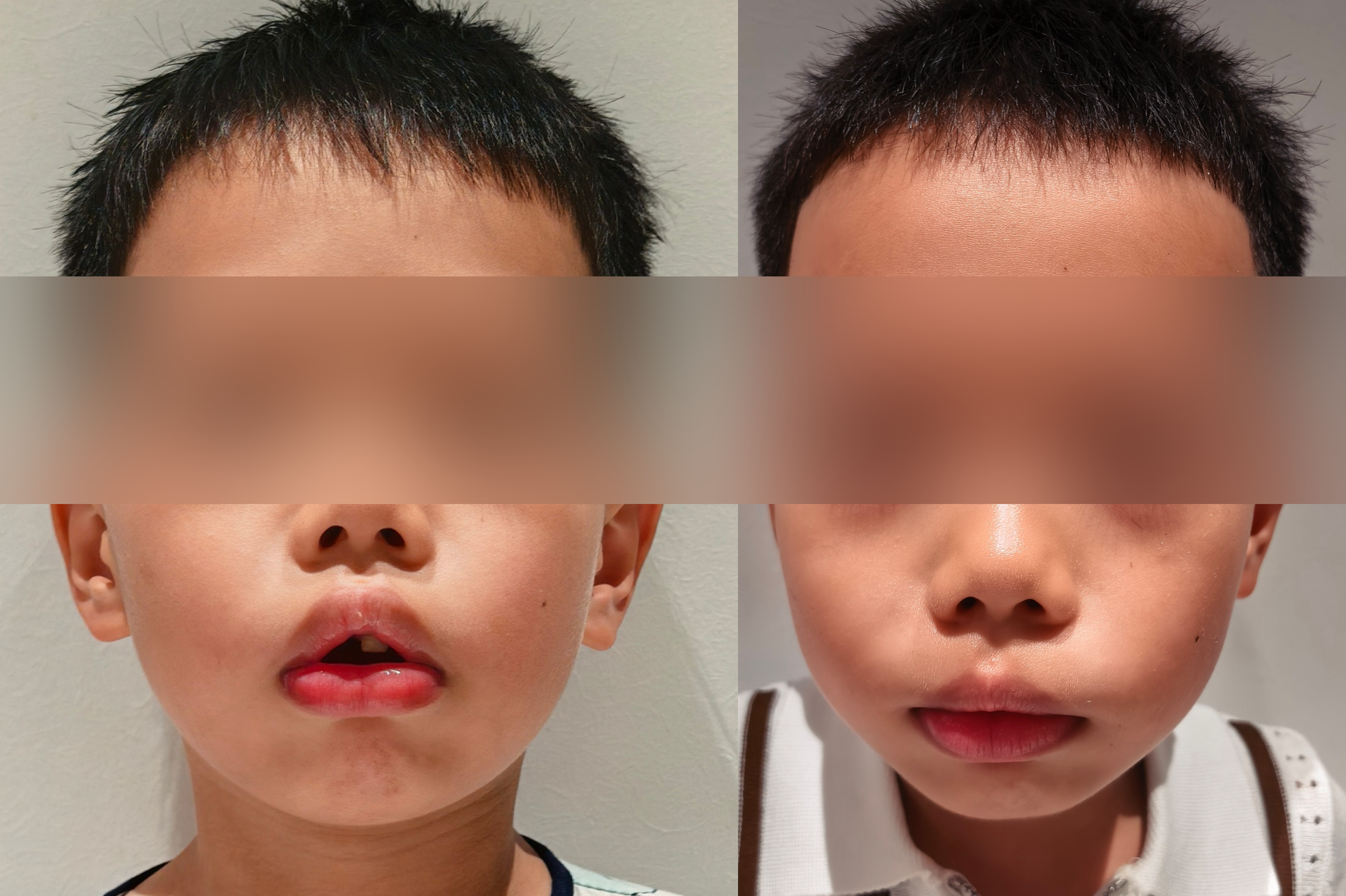 6岁孩子训练前后对比
