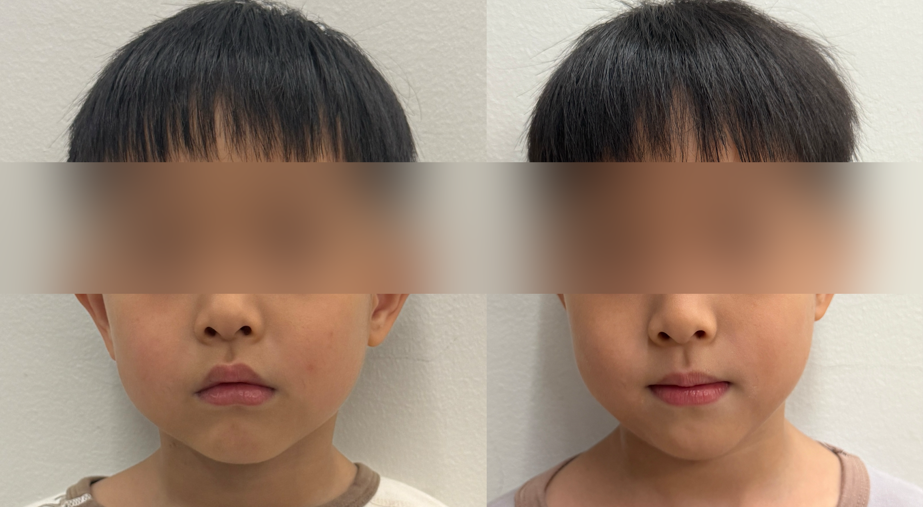 5岁孩子训练前后对比